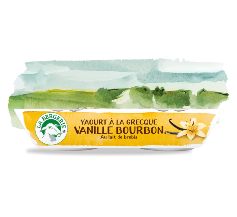 Yaourt à la grecque Vanille Bourbon 2x125g La Bergerie