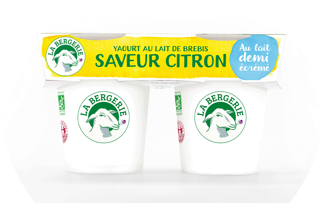 Yaourt Demi-écrémé Saveur Citron 2x125g