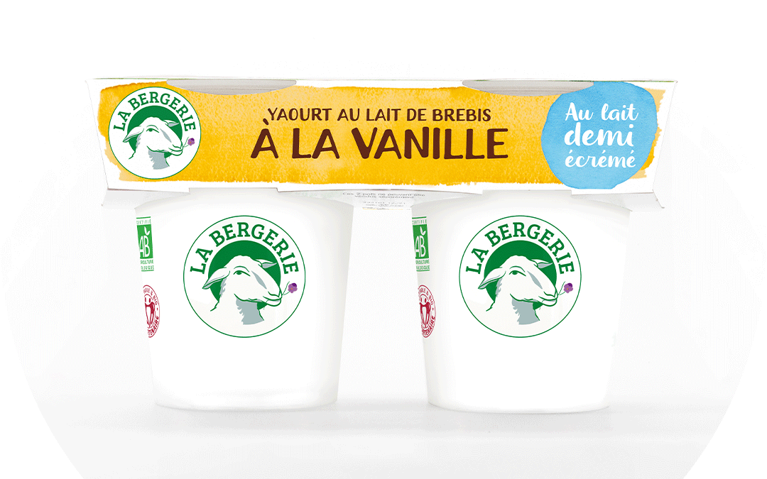 Yaourt Demi-écrémé à la Vanille 2x125g